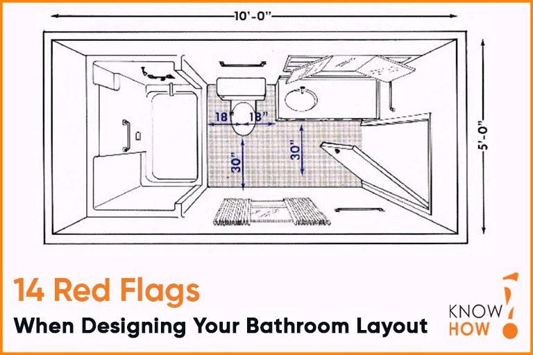 14 Red Flags When Designing Your Bathroom Layout